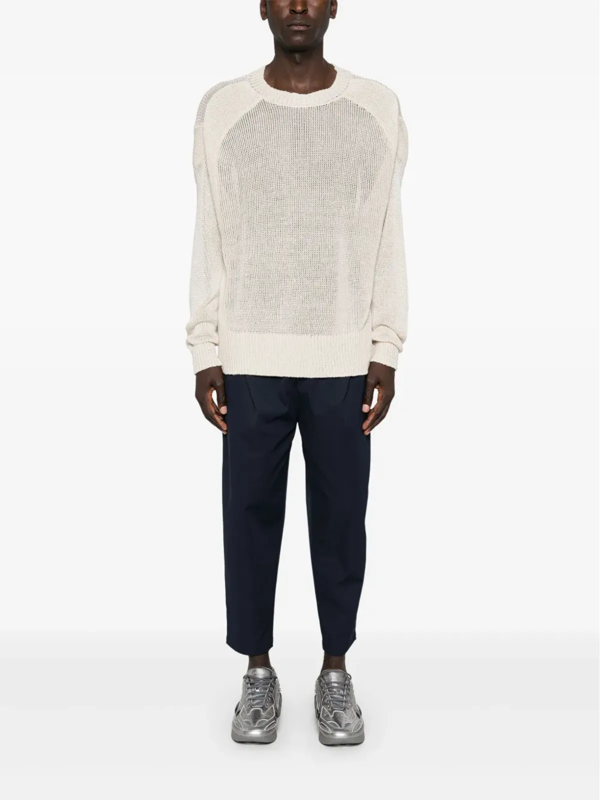 White Mountaineering オープンニットセーター - 画像2
