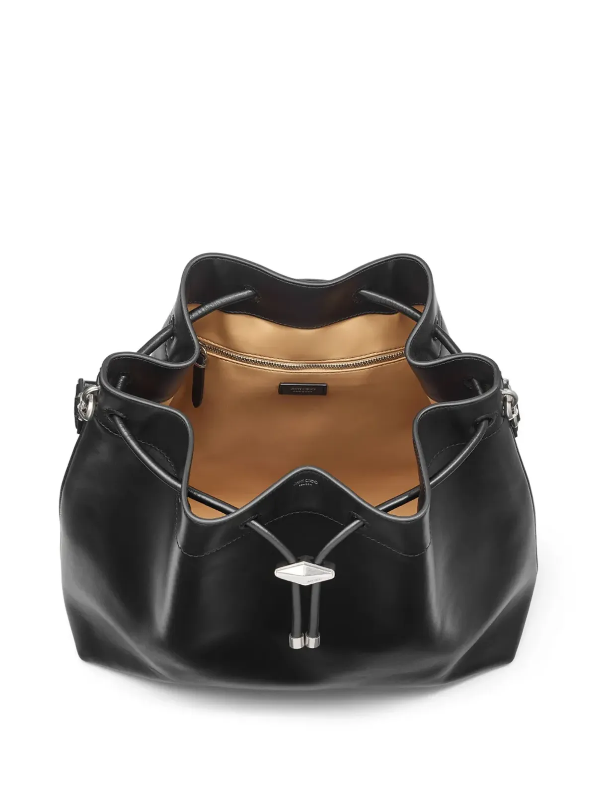Jimmy Choo シンチ L レザー バケットバッグ - ブラック - 画像5