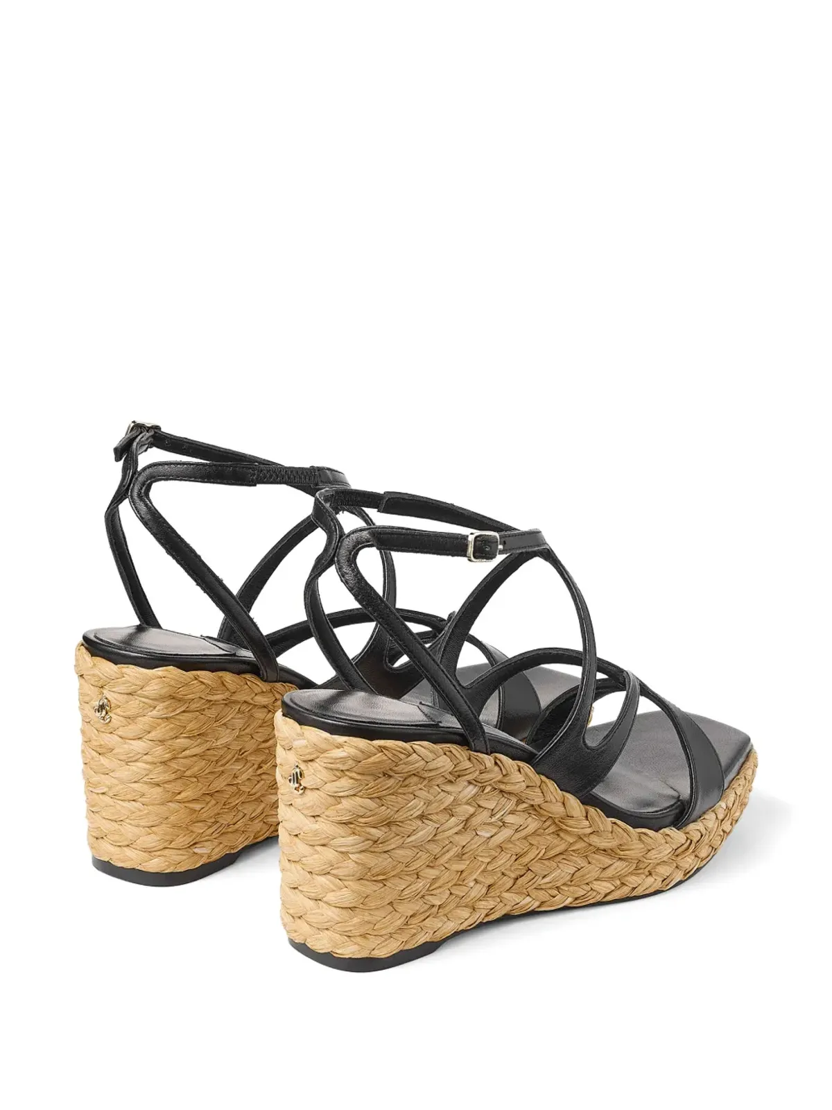 Jimmy Choo Ayla 85mmウェッジサンダル - ブラック - 画像5