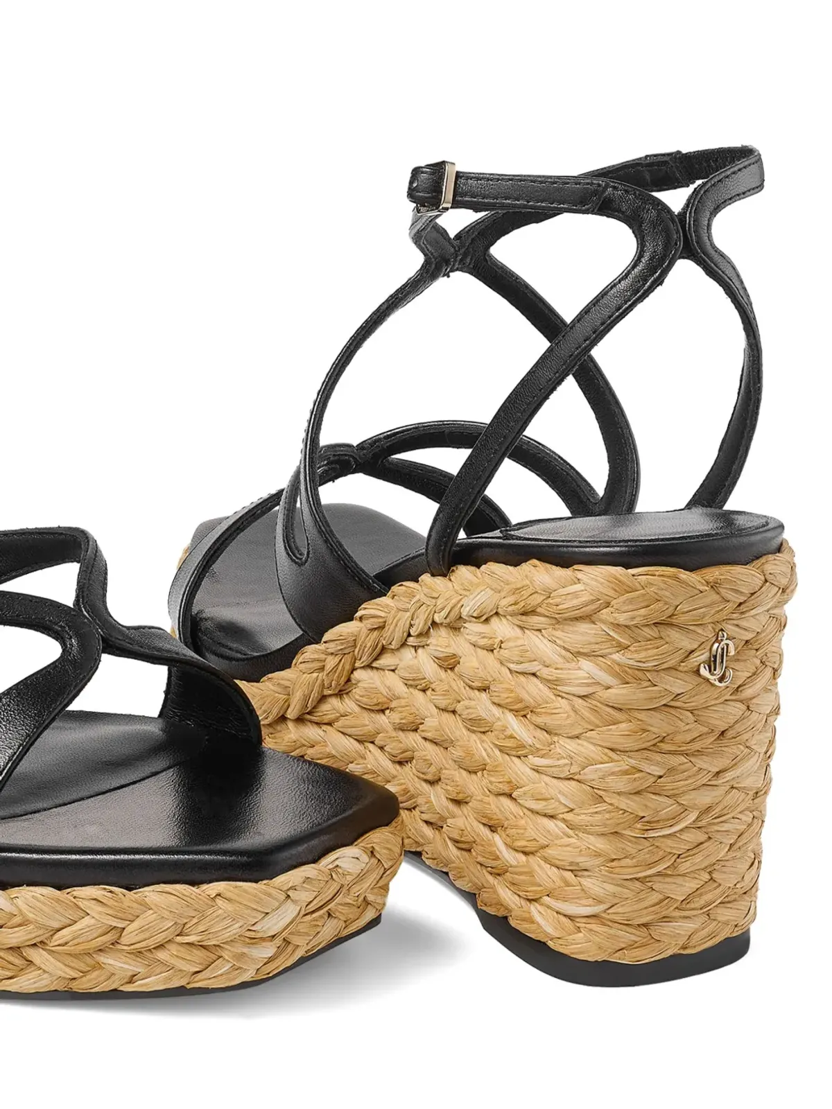 Jimmy Choo Ayla 85mmウェッジサンダル - ブラック - 画像3