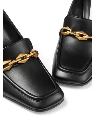 Jimmy Choo 65mm ダイヤモンド ティルダ レザー パンプス ブラック - サムネイル5