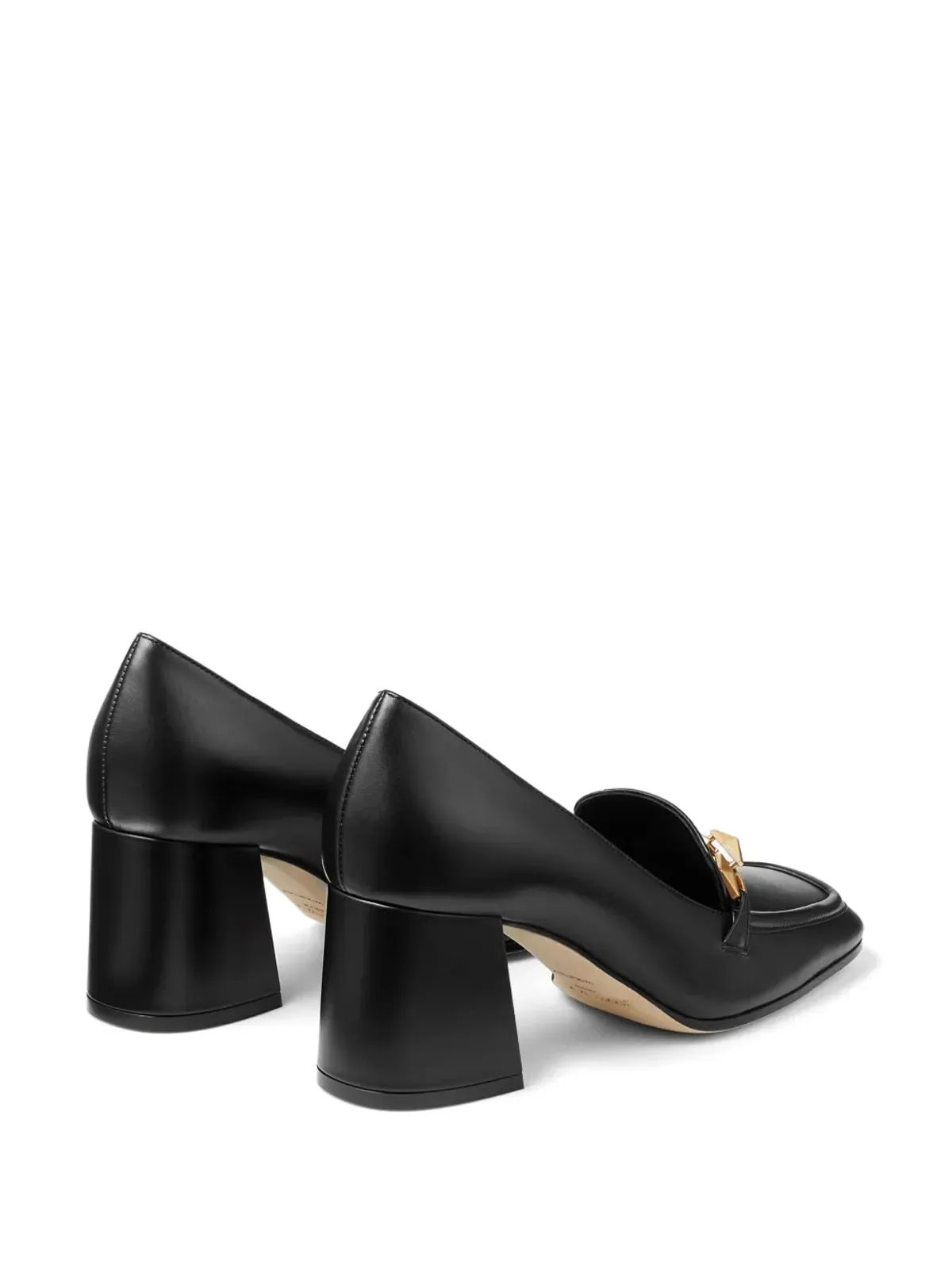 Jimmy Choo 65mm ダイヤモンド ティルダ レザー パンプス ブラック - 画像3