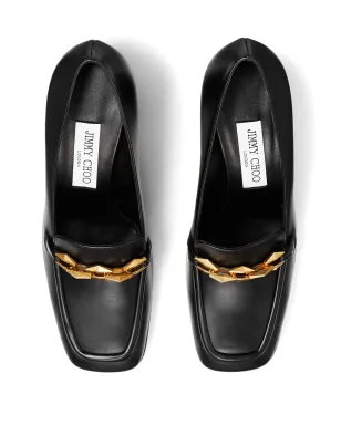 Jimmy Choo 65mm ダイヤモンド ティルダ レザー パンプス ブラック - サムネイル4