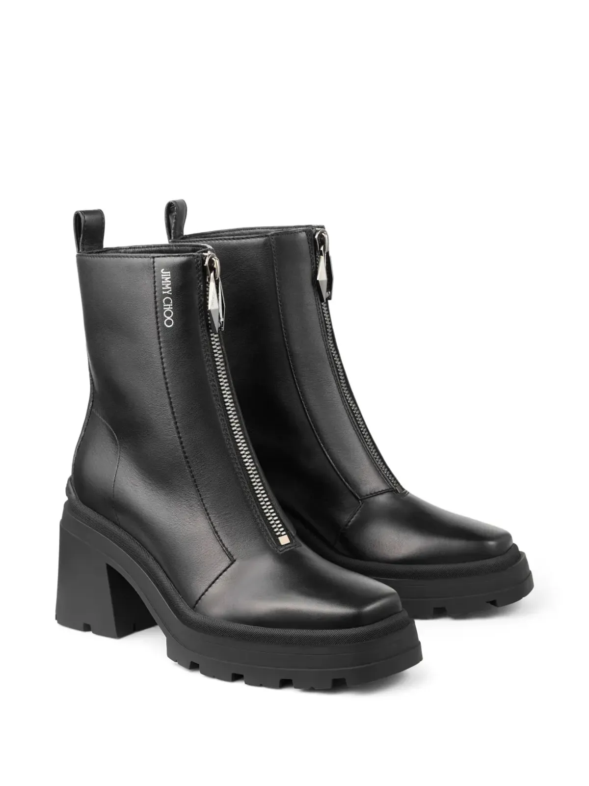 Jimmy Choo 80mm エージニー ブーツ - ブラック - 画像2