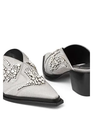 Jimmy Choo Cece 60mm グリッター付きミュール - グレー - サムネイル5