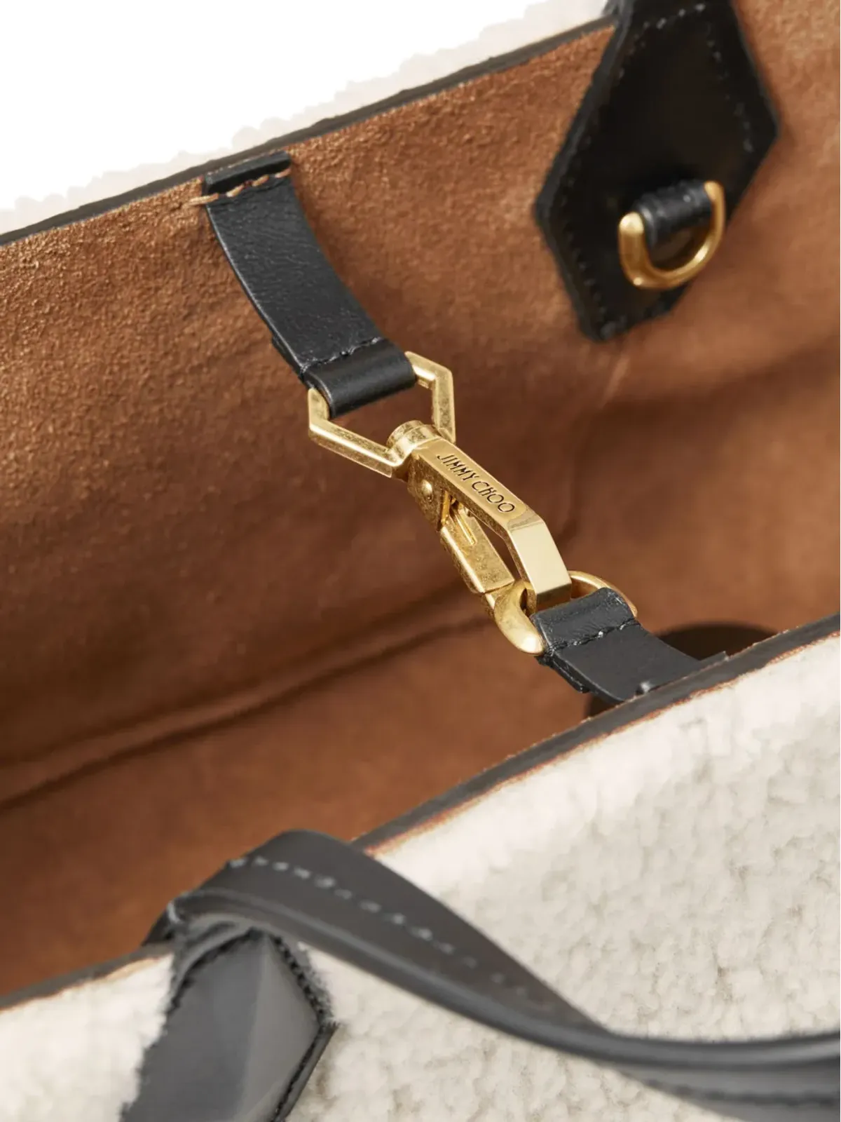 Jimmy Choo ミニ ダイヤモンド トートバッグ - ホワイト - 画像5