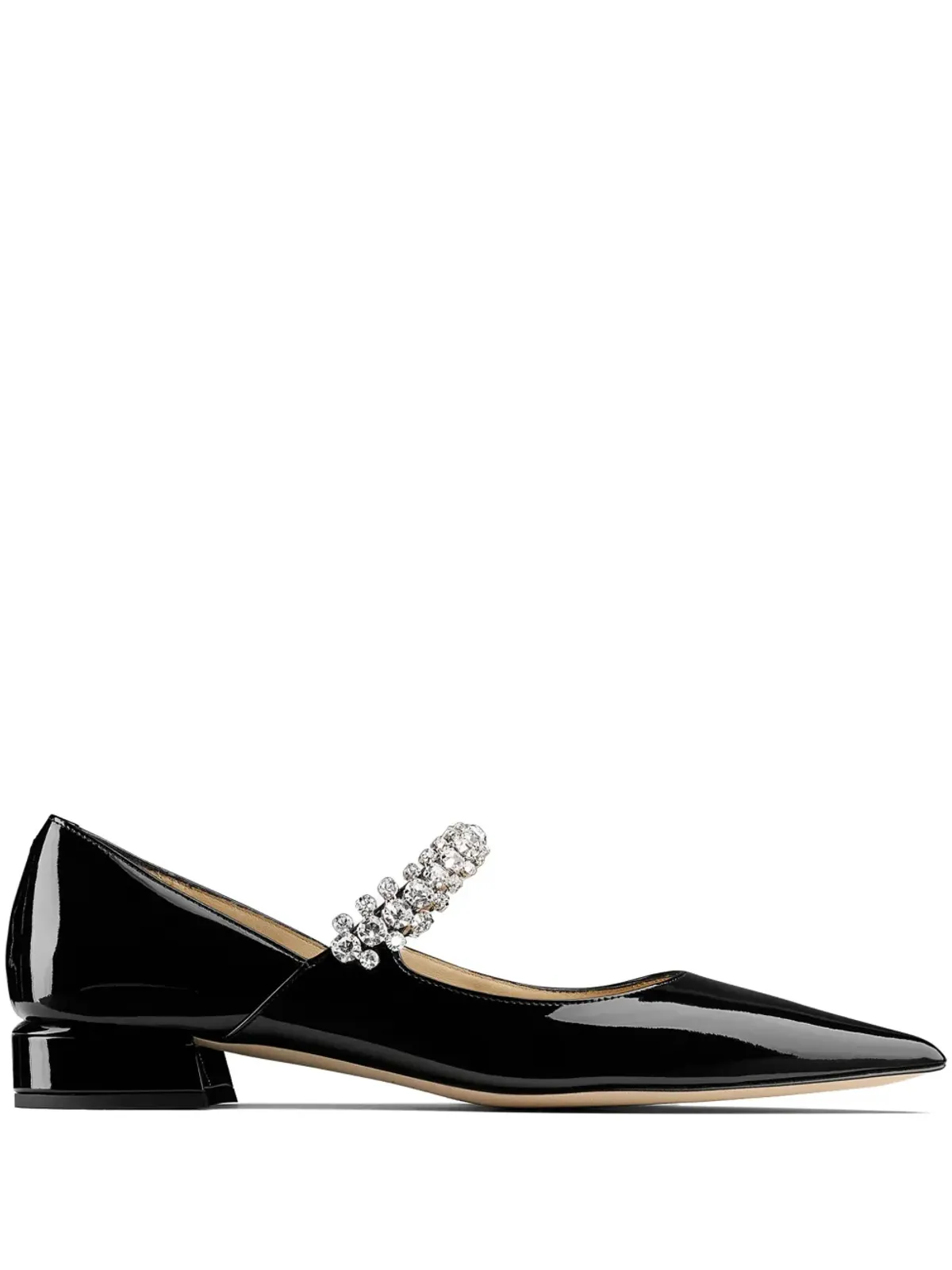 Jimmy Choo ビング レザー バレエシューズ ブラック - 画像1