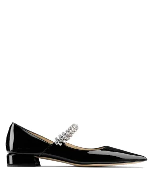 Jimmy Choo ビング レザー バレエシューズ ブラック - サムネイル1