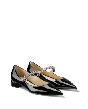 Jimmy Choo ビング レザー バレエシューズ ブラック - サムネイル2