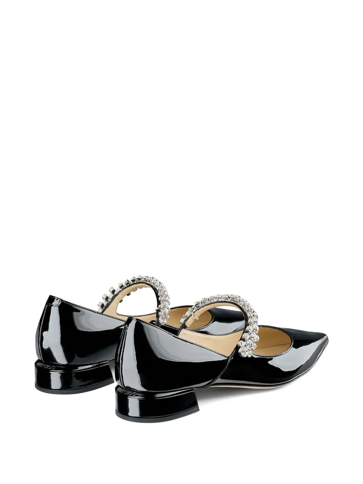 Jimmy Choo ビング レザー バレエシューズ ブラック - 画像3