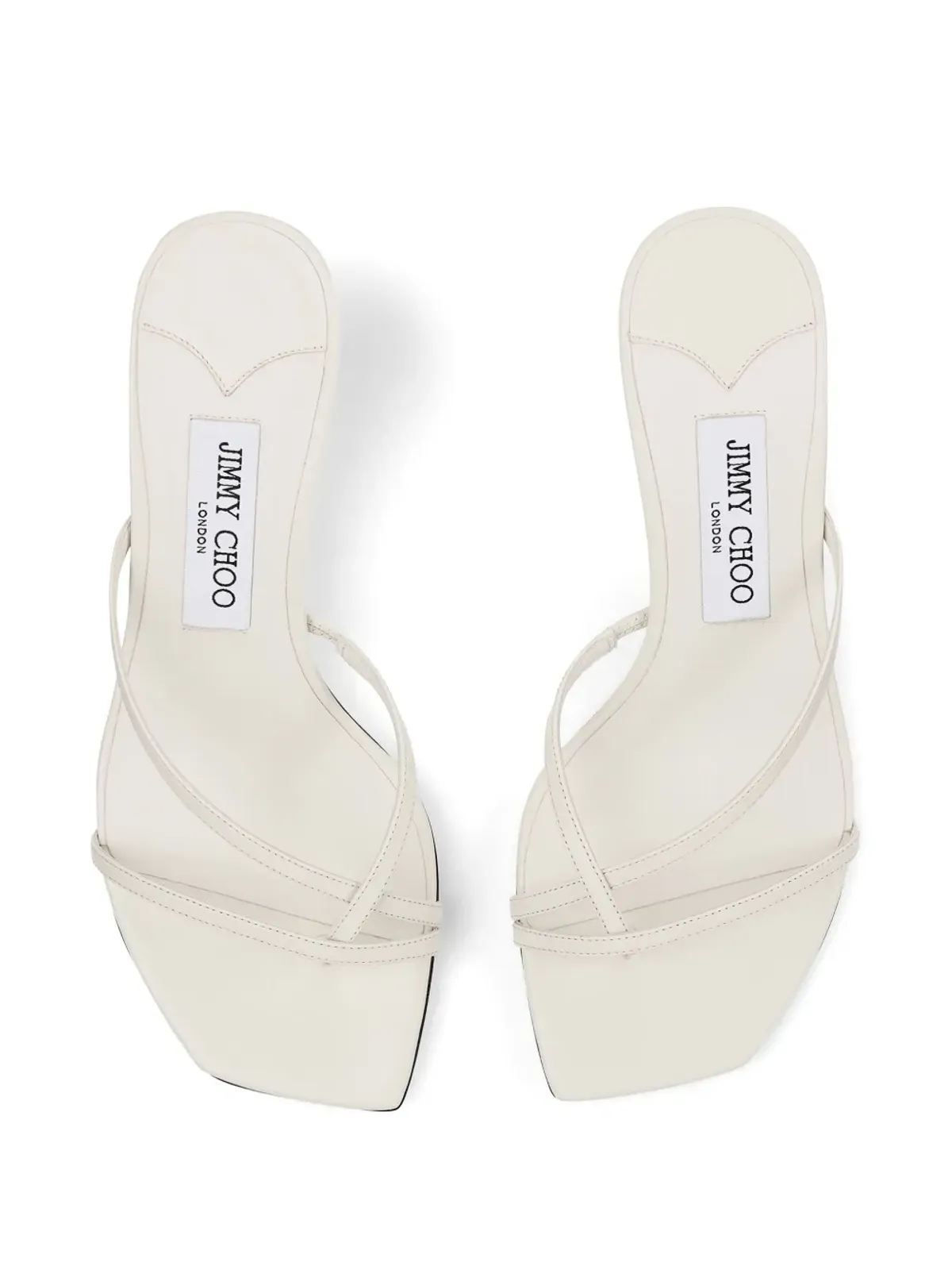Jimmy Choo Etana ストラップ付きレザーミュール - 画像4