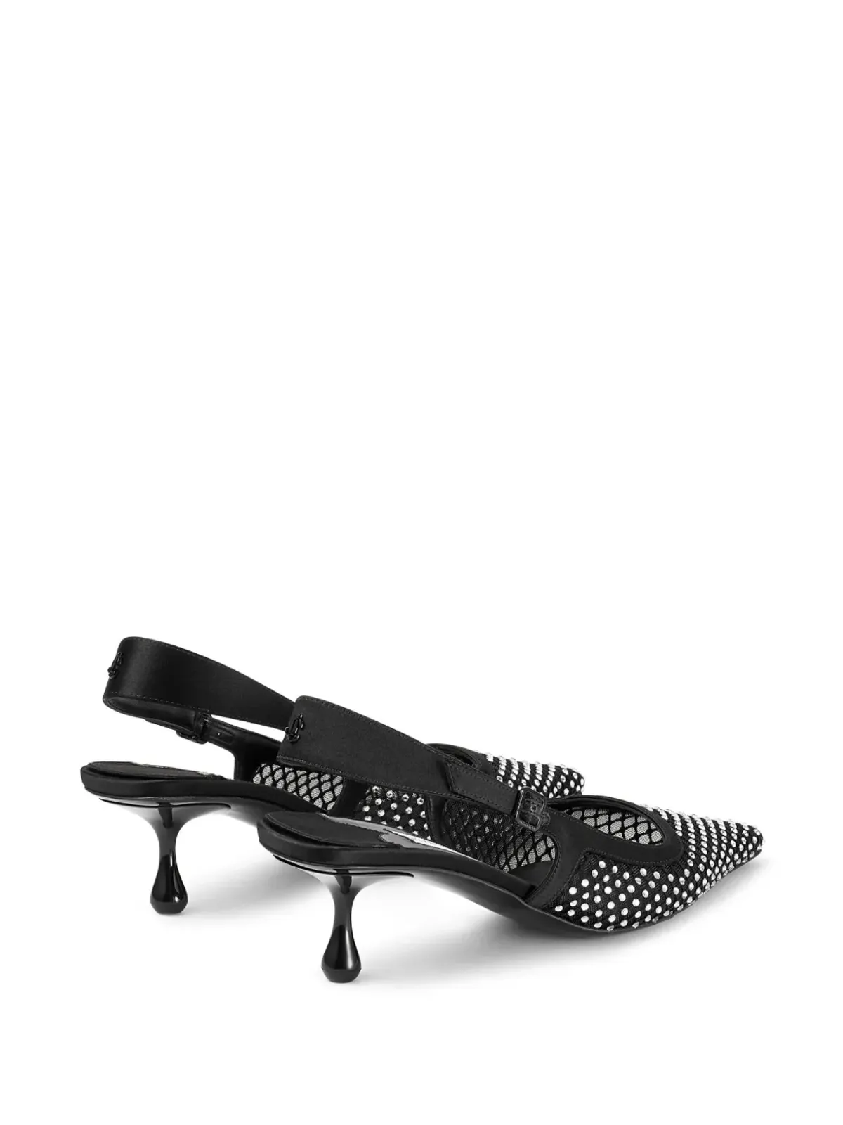 Jimmy Choo アメル クリスタル装飾 パンプス ブラック - 画像5