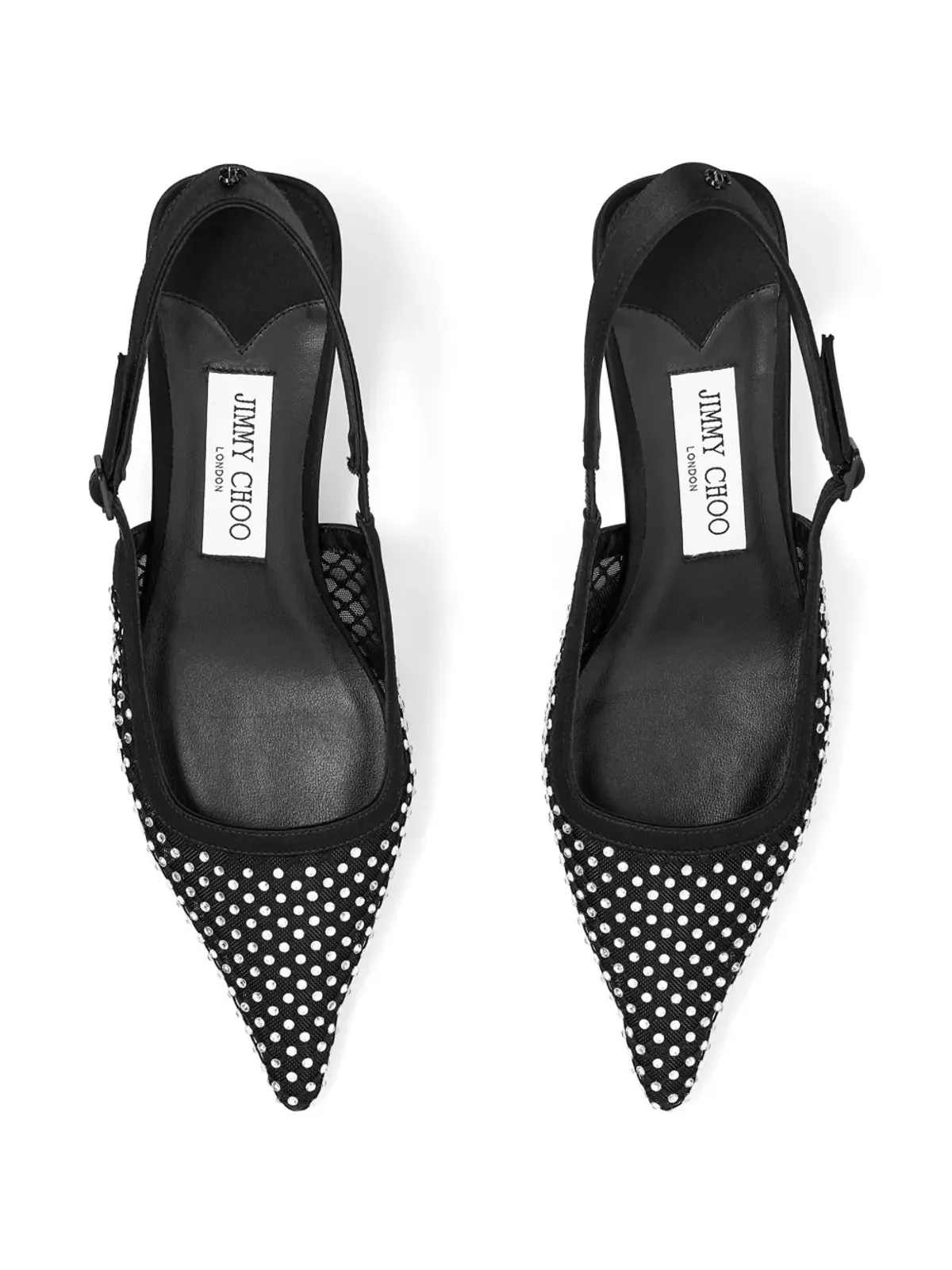 Jimmy Choo アメル クリスタル装飾 パンプス ブラック - 画像3
