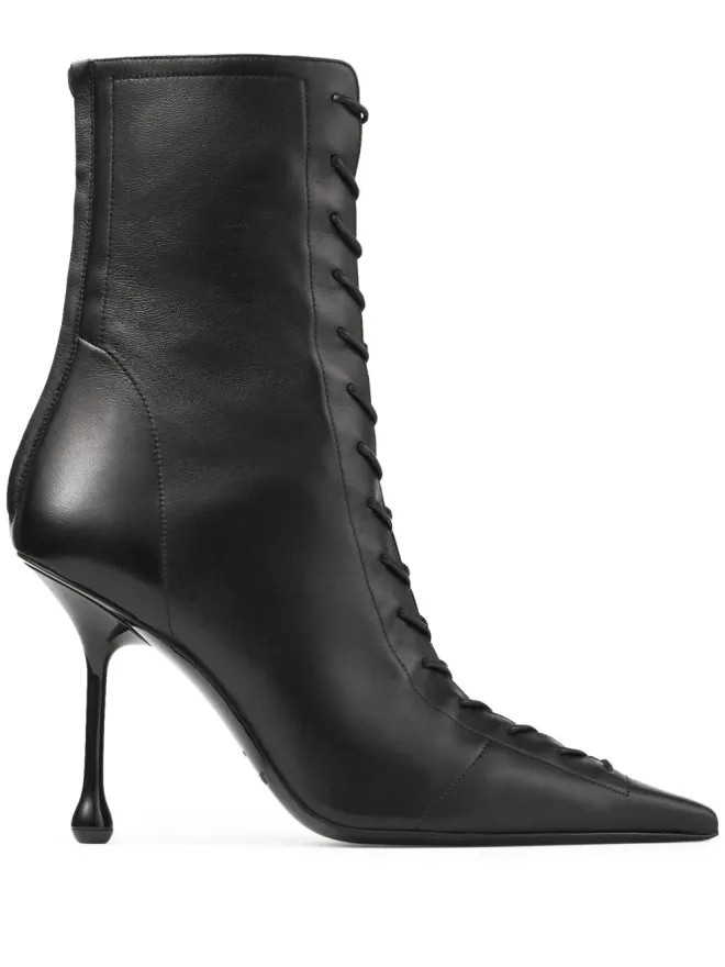 Jimmy Choo Jimmy Choo 95mm スカーレット ブーツ - ブラックの商品画像
