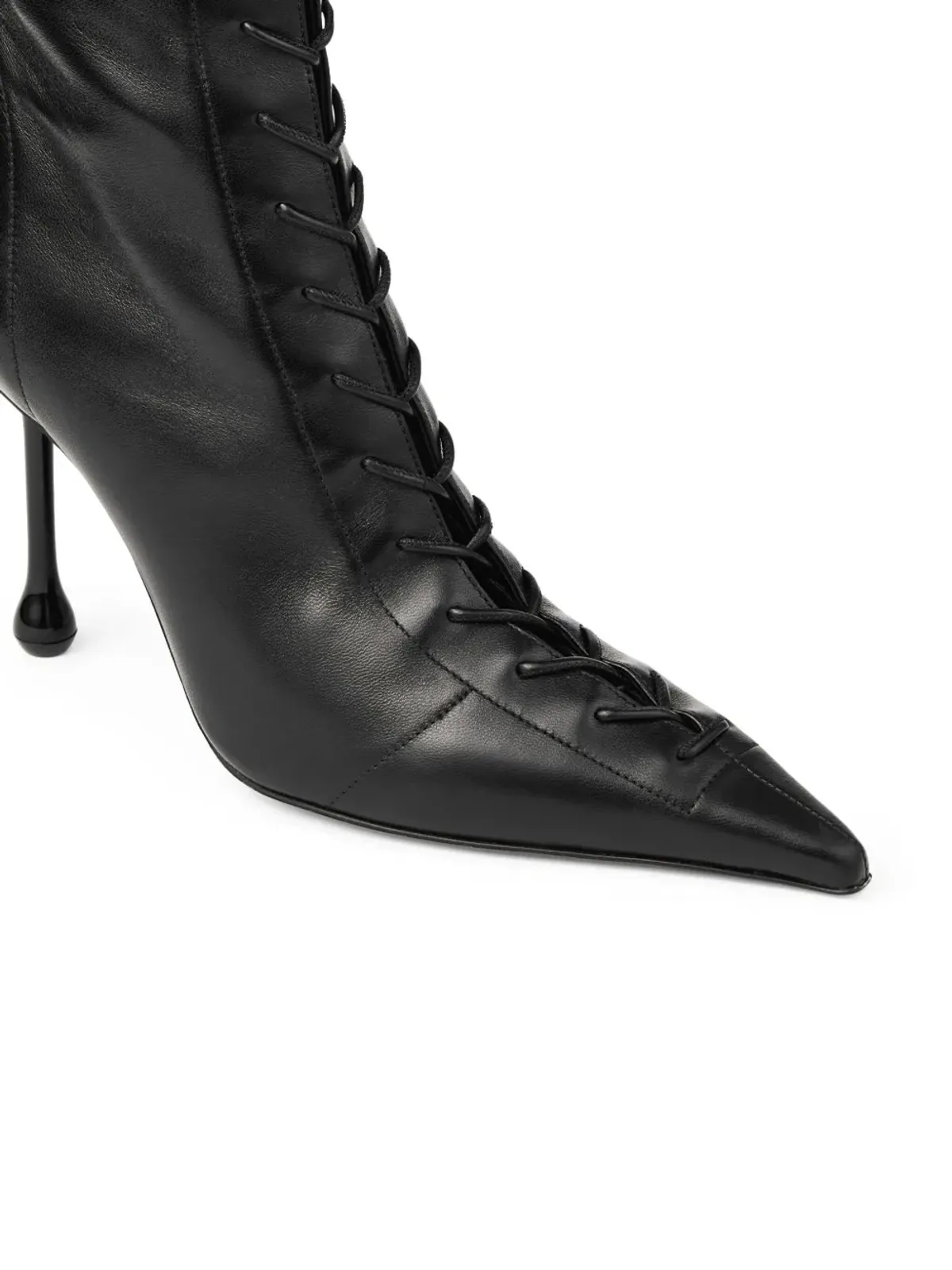 Jimmy Choo 95mm スカーレット ブーツ - ブラック - 画像4