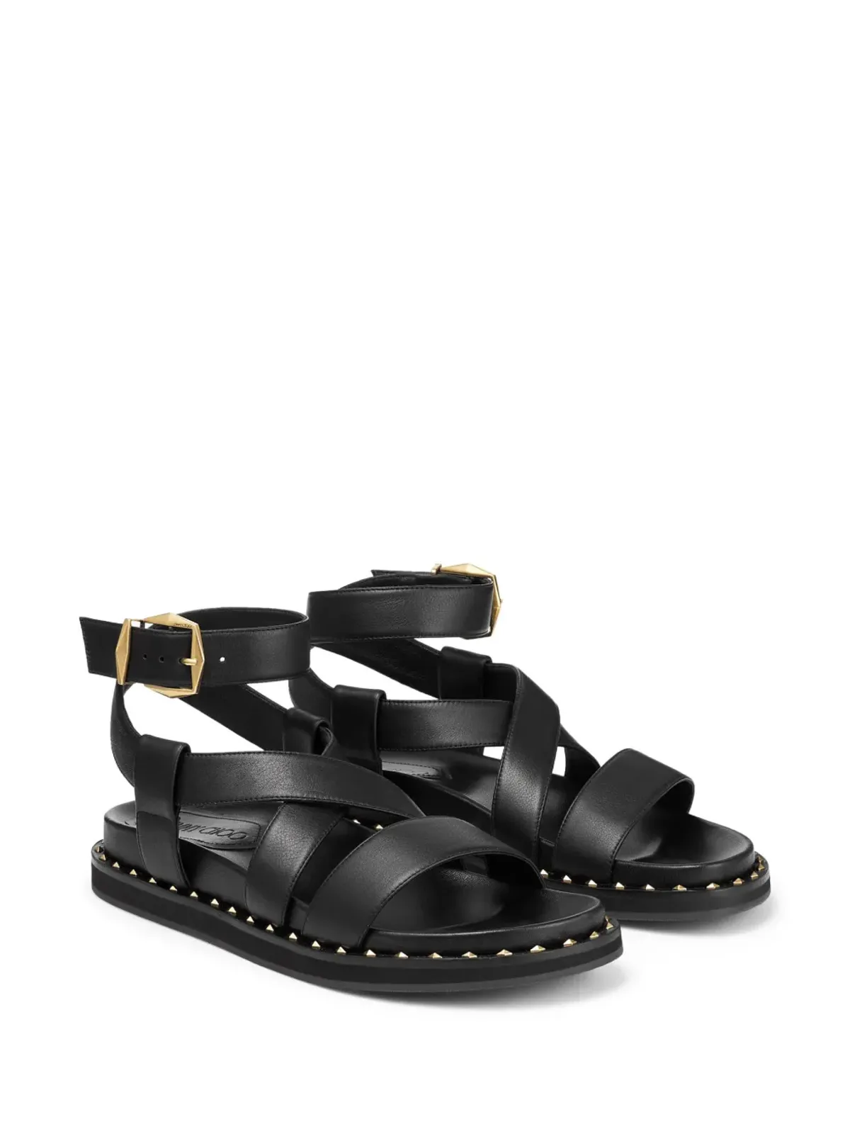 Jimmy Choo ブレーズ レザー サンダル - ブラック - 画像2