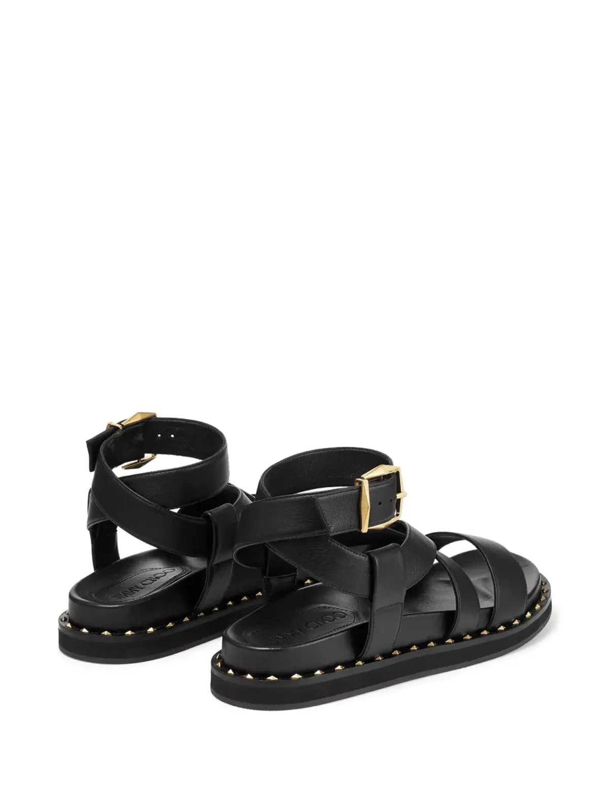 Jimmy Choo ブレーズ レザー サンダル - ブラック - 画像3