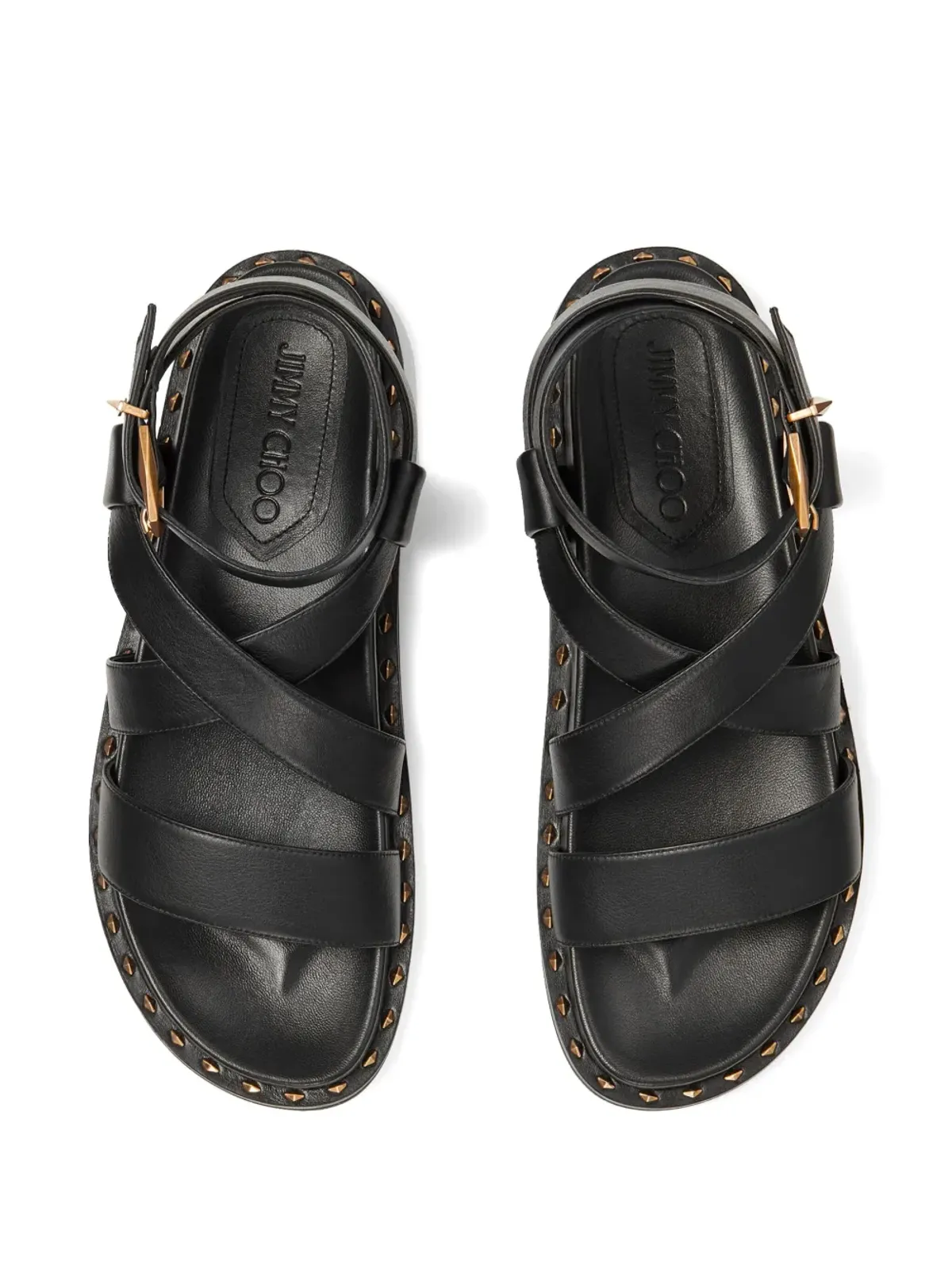 Jimmy Choo ブレーズ レザー サンダル - ブラック - 画像4