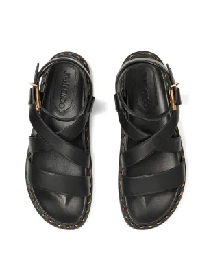 Jimmy Choo ブレーズ レザー サンダル - ブラック - サムネイル4