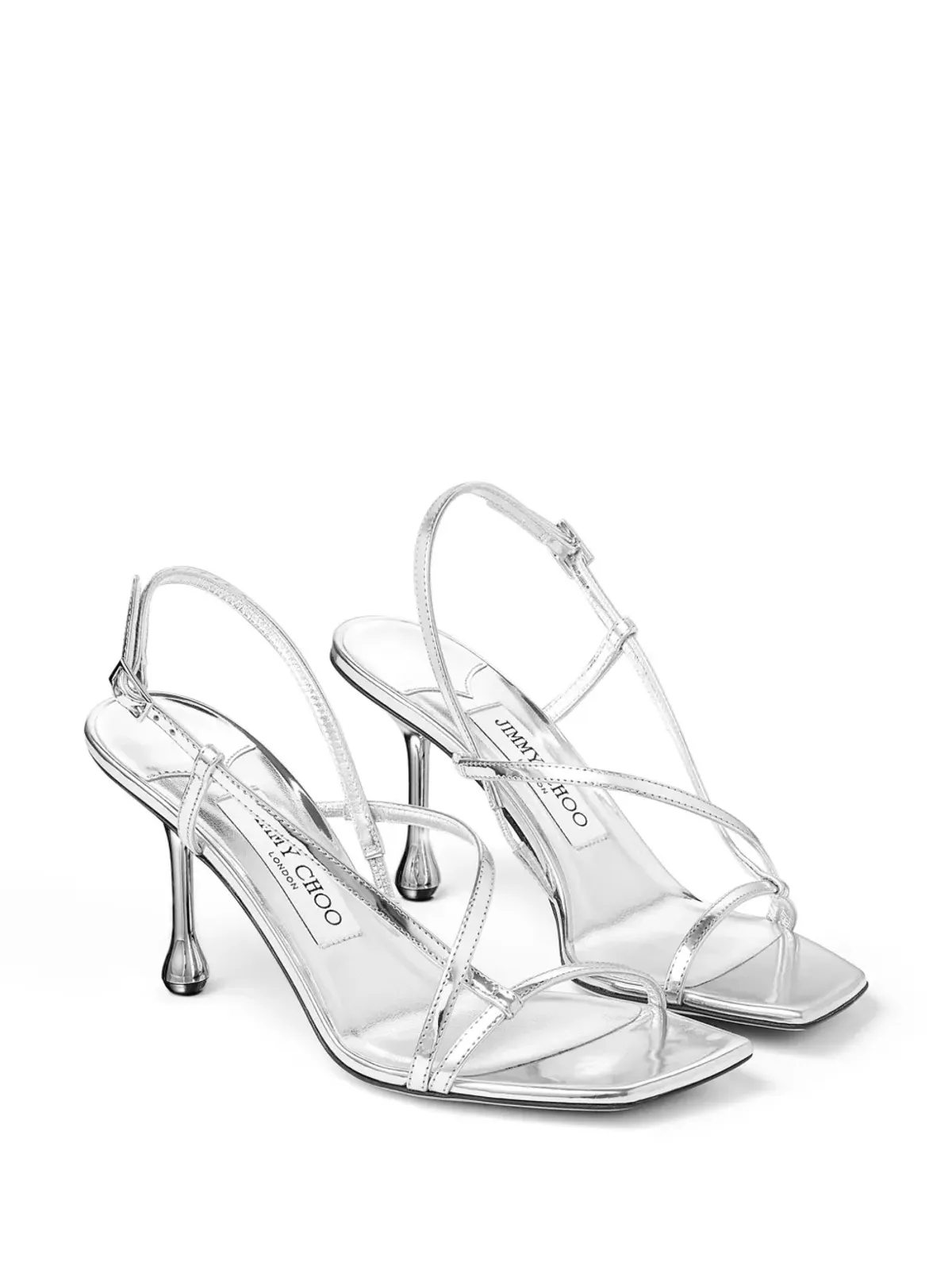 Jimmy Choo Etana 80mm サンダル - シルバー - 画像2