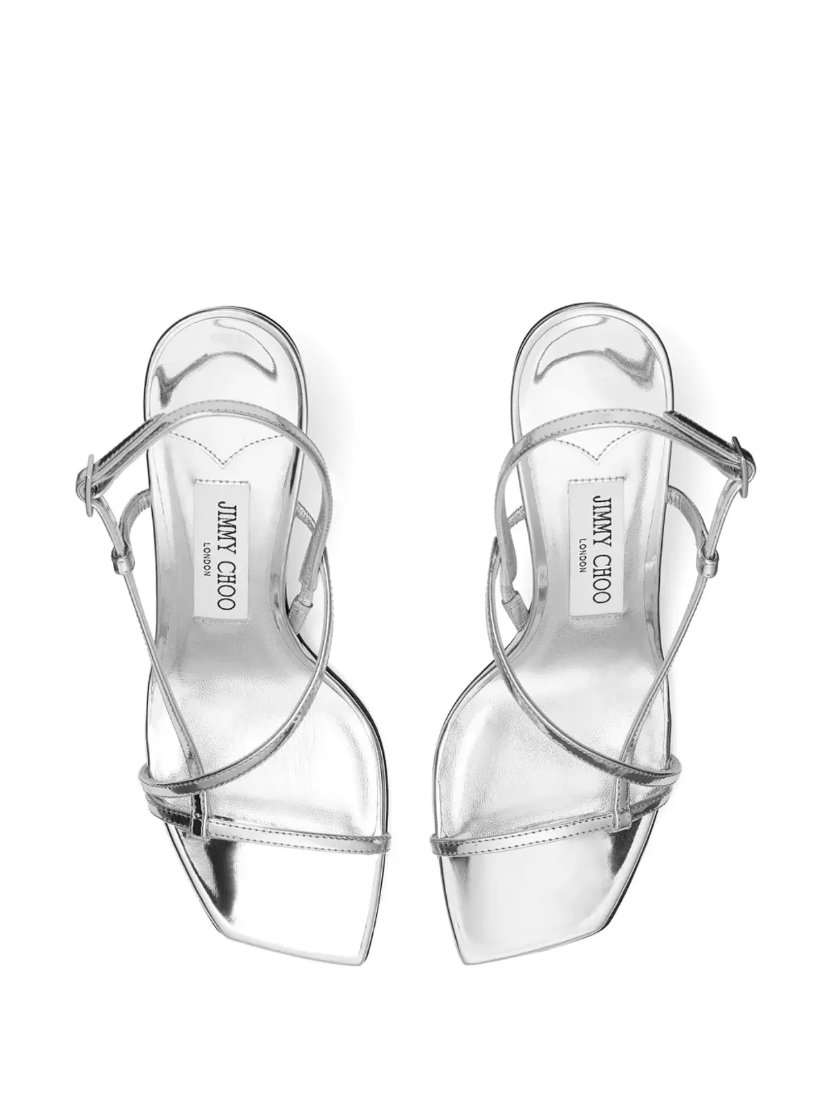Jimmy Choo Etana 80mm サンダル - シルバー - 画像4