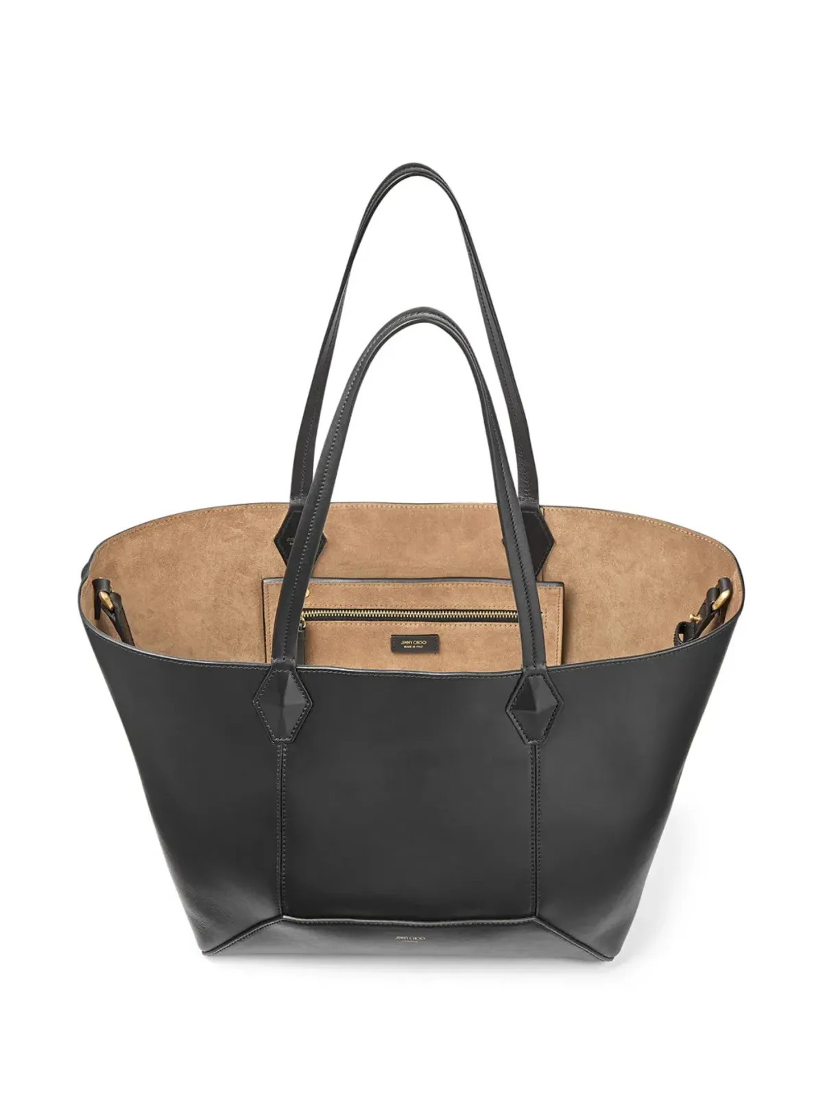 Jimmy Choo ミディアム ダイヤモンド トート バッグ - ブラック - 画像5