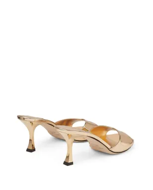 Jimmy Choo Skye 70mm メタリック ミュール - ゴールド - サムネイル3