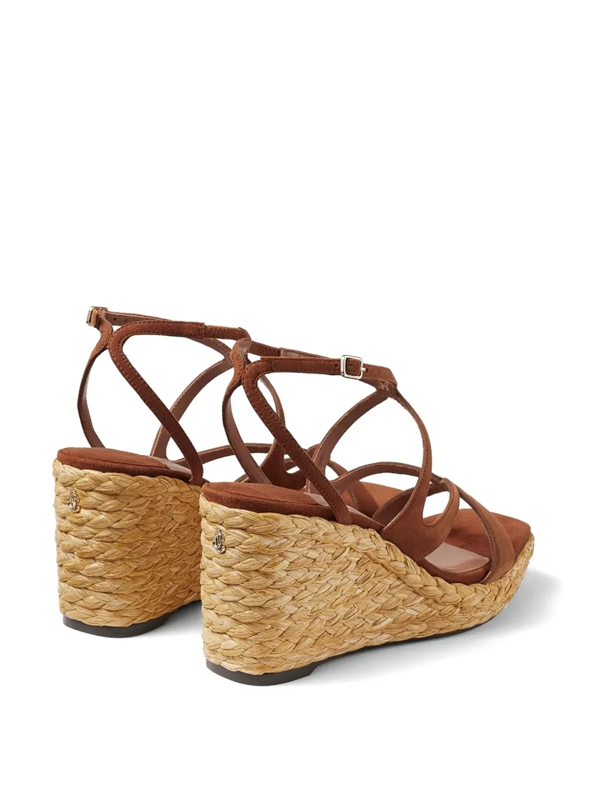 Jimmy Choo Ayla ウェッジヒール エスパドリーユ ブラウン - 画像5