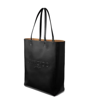 Jimmy Choo デボスドロゴ レザー トートバッグ - ブラック - サムネイル3