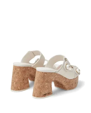 Jimmy Choo Fayence レザー プラットフォーム サンダル - サムネイル5