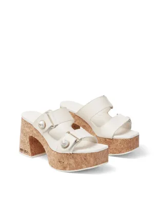 Jimmy Choo Fayence レザー プラットフォーム サンダル - サムネイル2