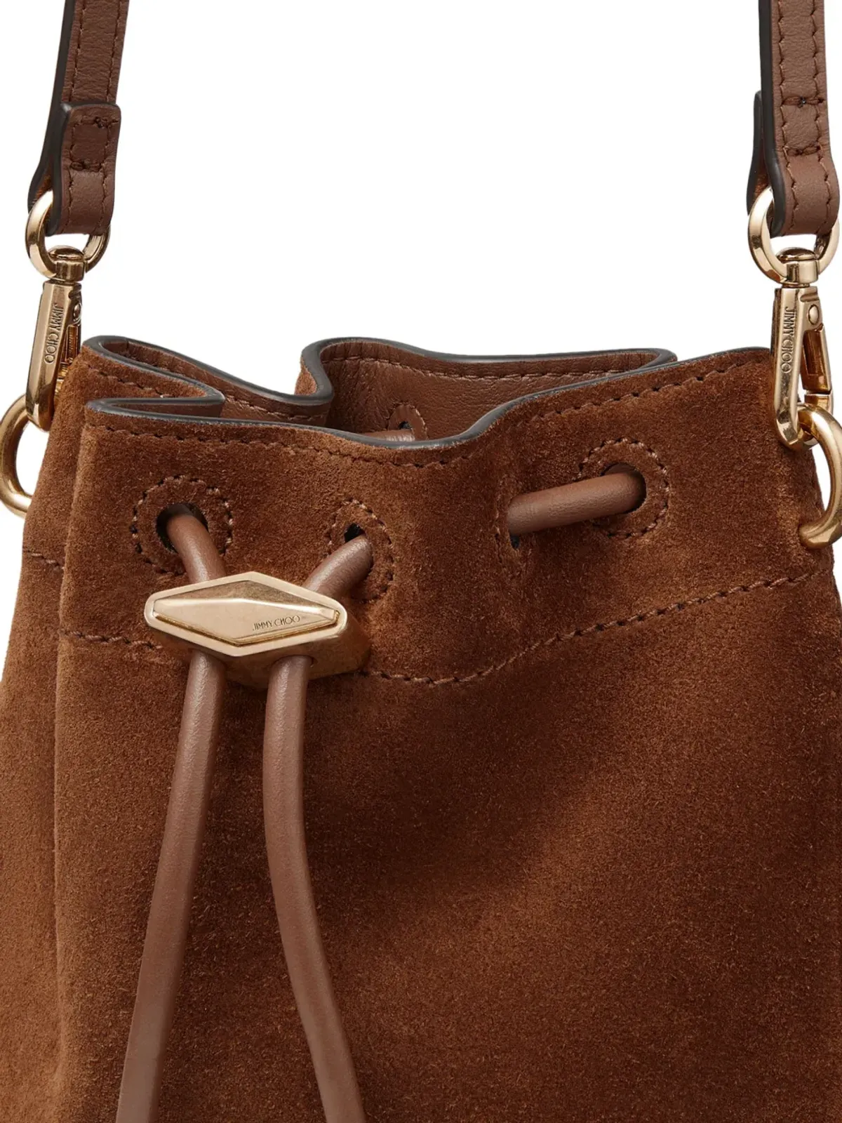 Jimmy Choo Cinch ミニ バケットバッグ - ブラウン - 画像4