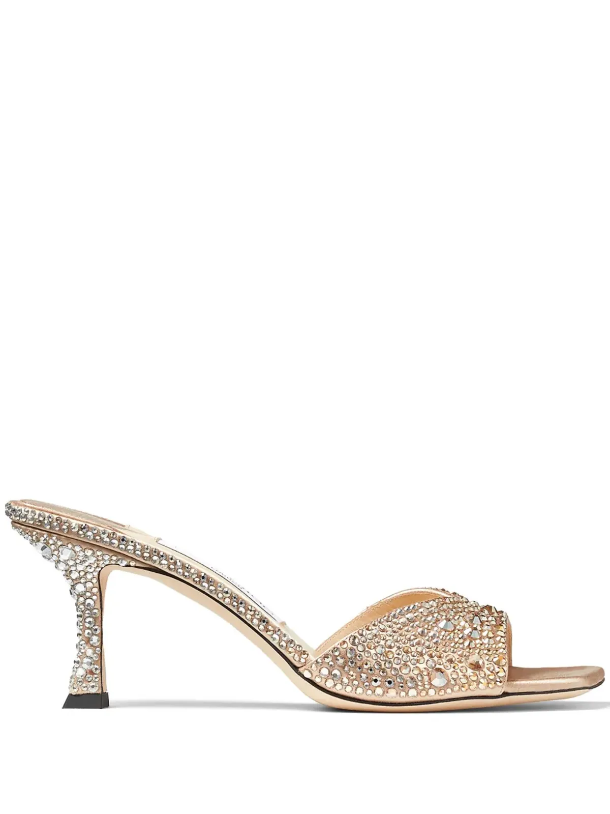 Jimmy Choo 70mm Skye サテン サンダル - ゴールド - 画像1
