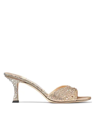 Jimmy Choo 70mm Skye サテン サンダル - ゴールド - サムネイル1