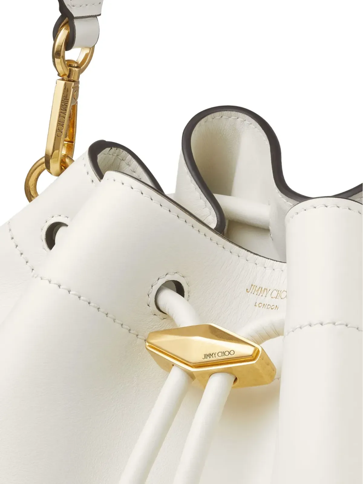 Jimmy Choo Cinch M レザー バケットバッグ - 画像4