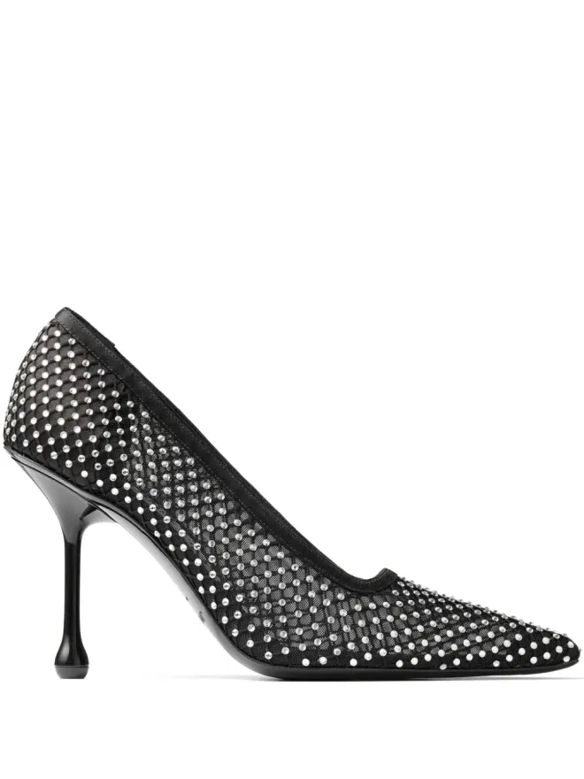 Jimmy Choo Jimmy Choo 95mm Ixiaパンプス - ブラックの商品画像