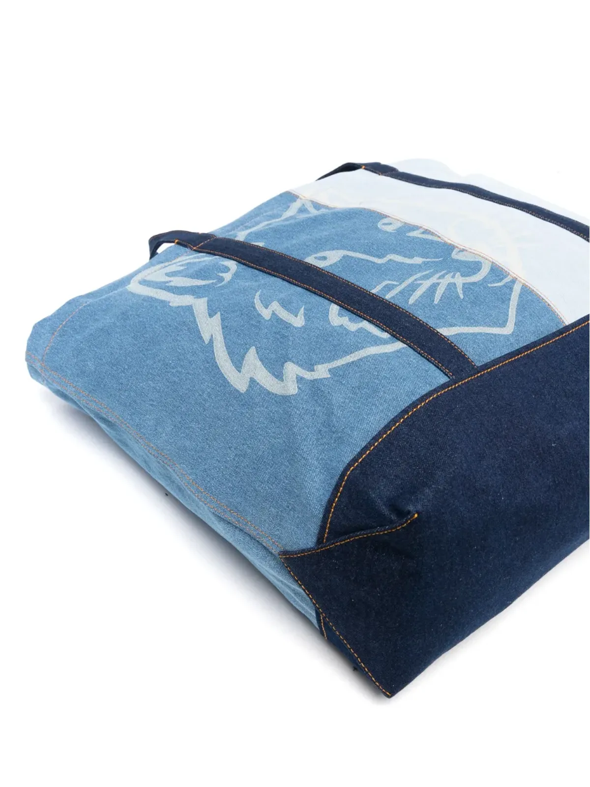 Maison Kitsuné Fox Head-print トートバッグ - ブルー - 画像4
