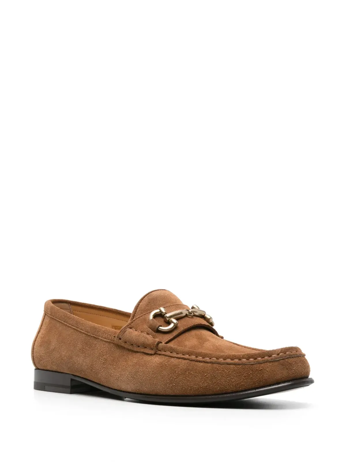 Brunello Cucinelli ホースビット付きスエード ローファー - 画像2