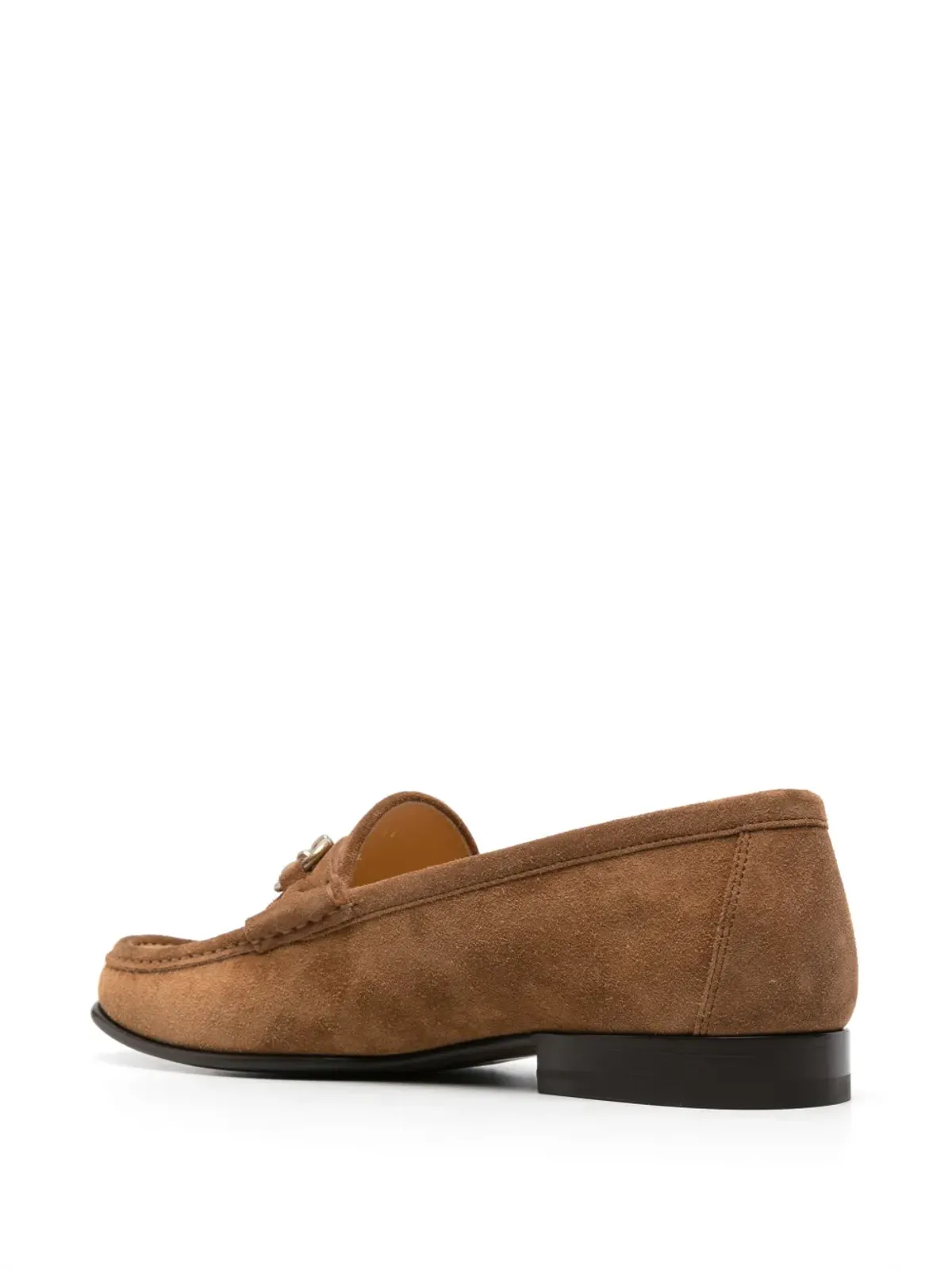 Brunello Cucinelli ホースビット付きスエード ローファー - 画像3