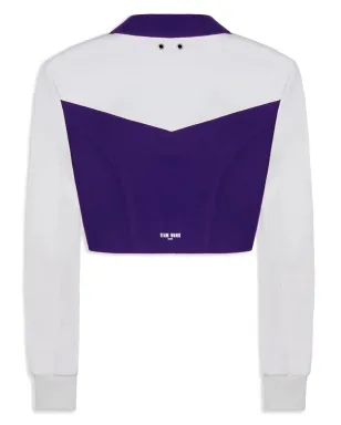 TEAM WANG design パネルデザイン ジップアップ クロップドジャケット - サムネイル2