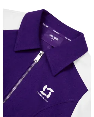 TEAM WANG design パネルデザイン ジップアップ クロップドジャケット - サムネイル3