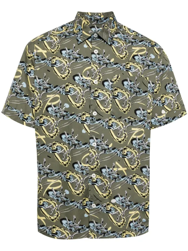 A.P.C. A.P.C. ロス グラフィックプリント コットンシャツの商品画像