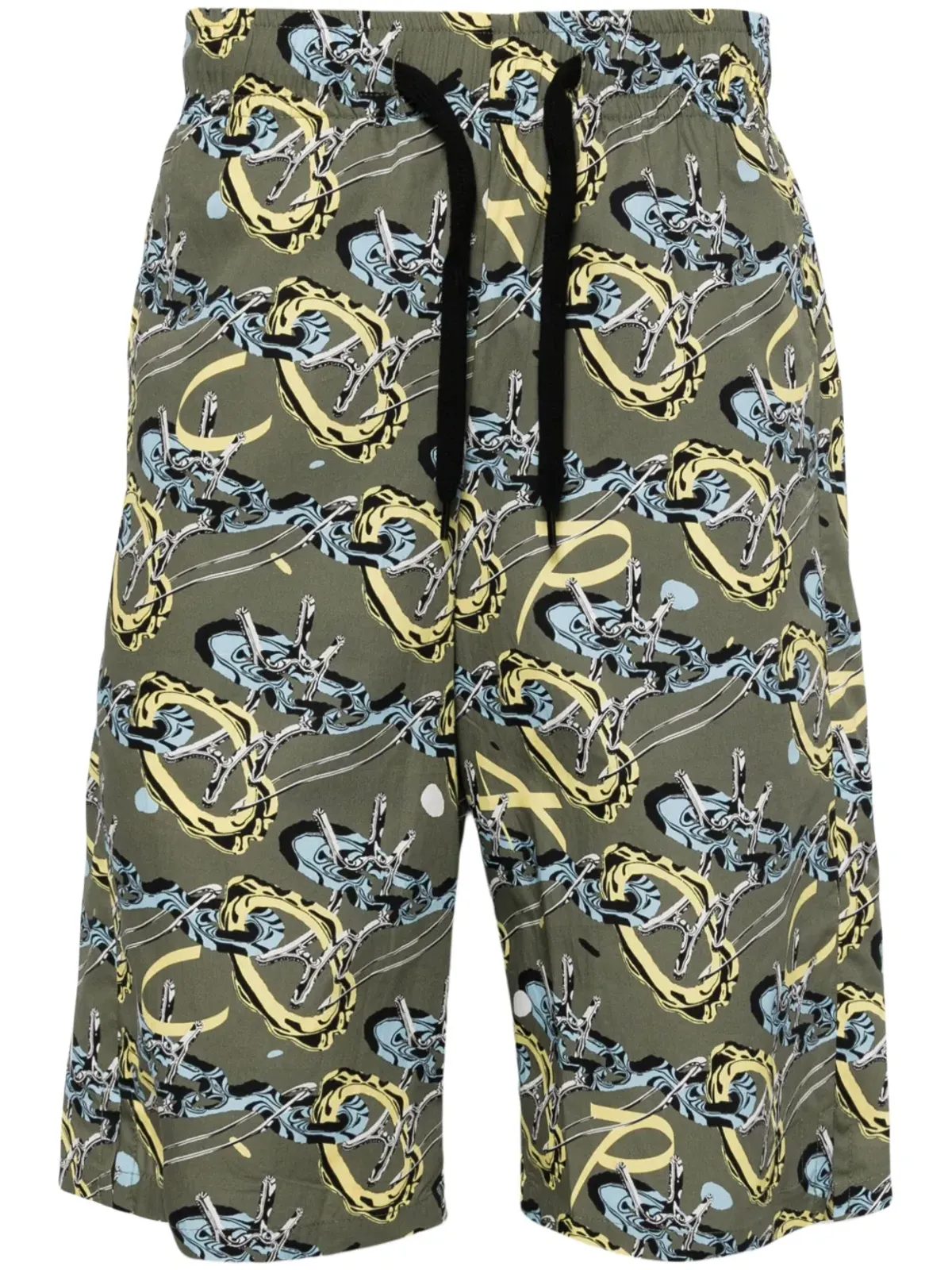 A.P.C. Vince グラフィックプリント コットンショーツ - グリーン - 画像1