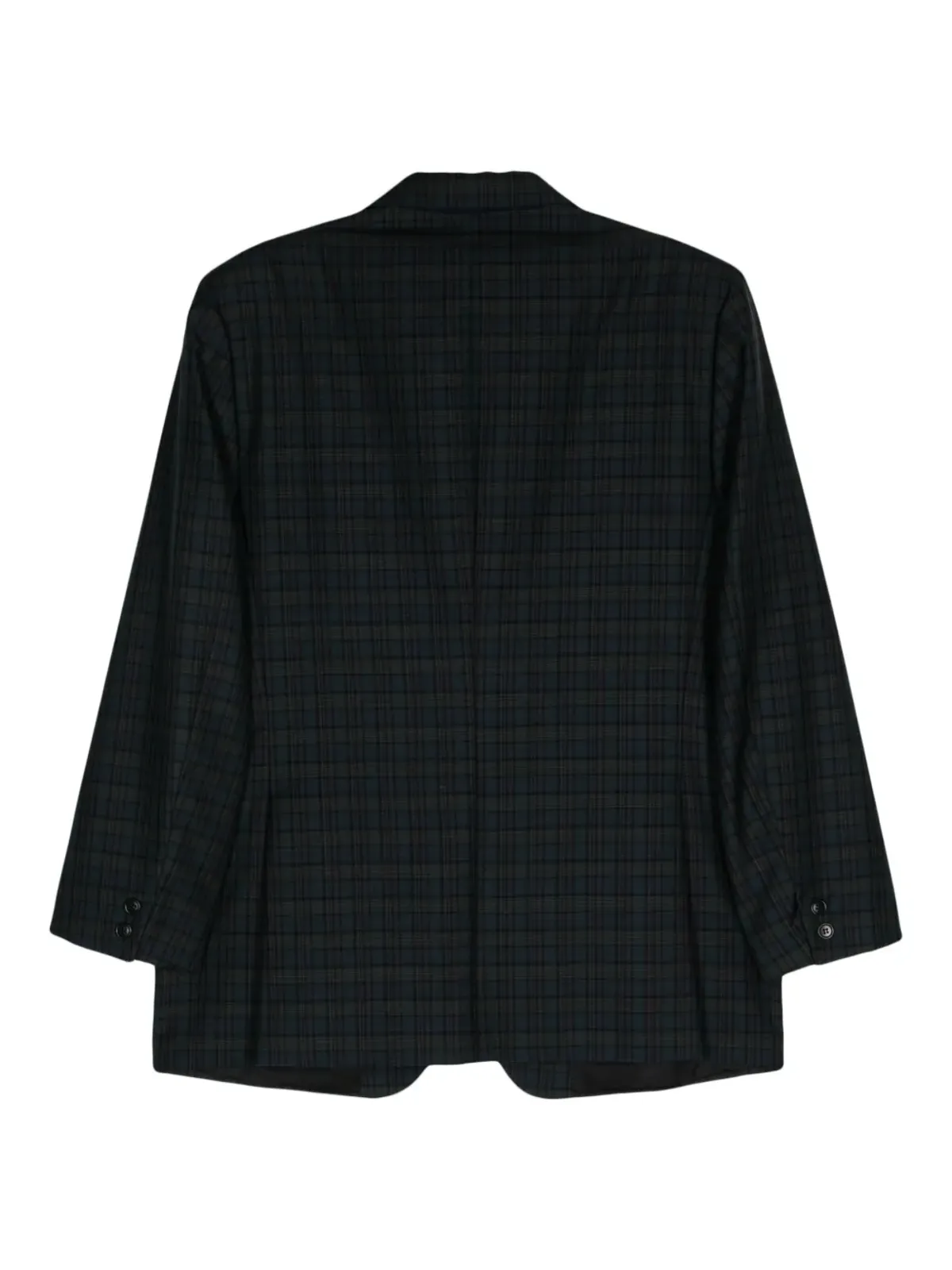 Pierre Cardin Pre-Owned 1990年代 チェック柄 シングルブレスト ブレザー - グリーン - 画像2