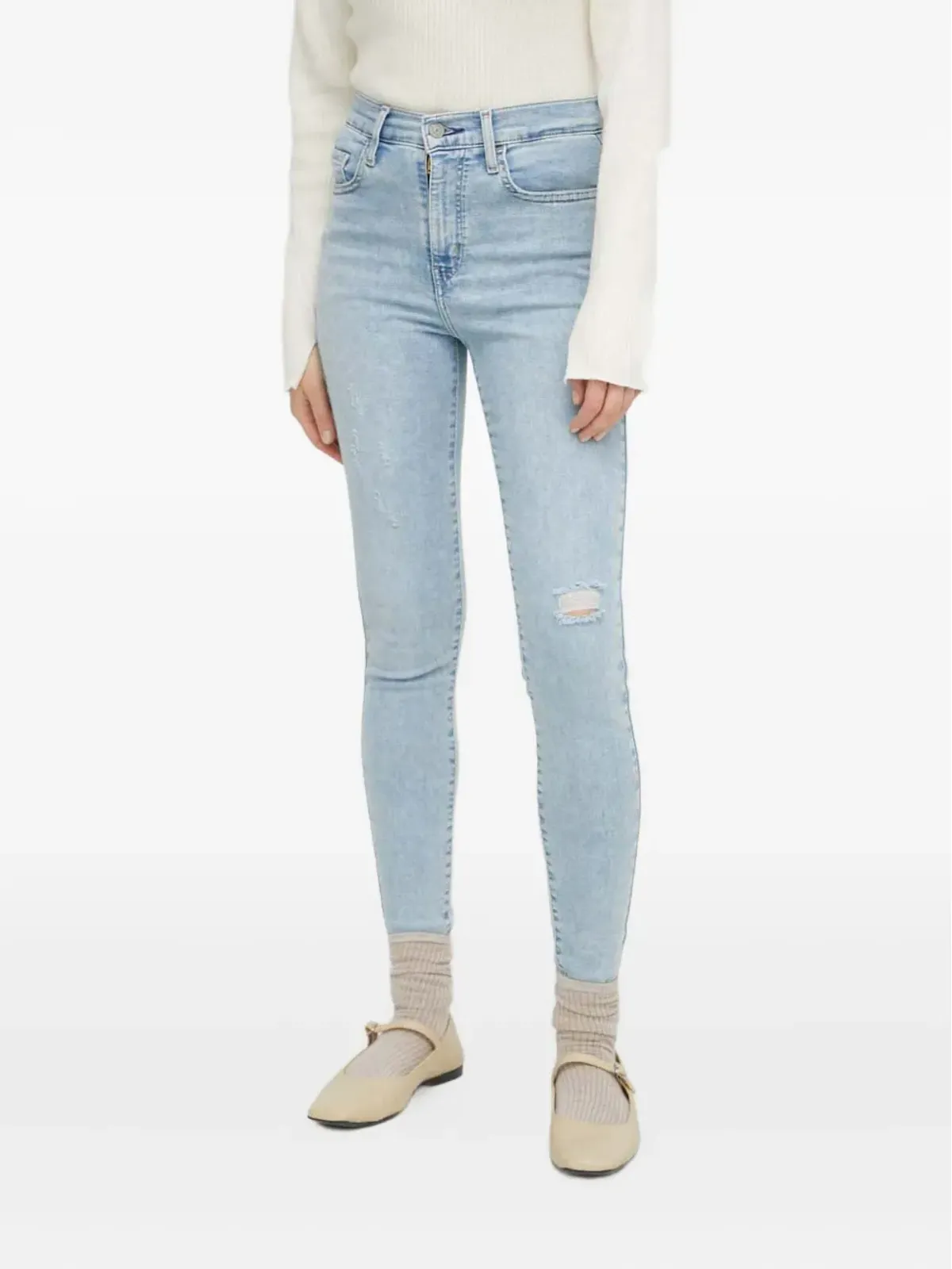 Levi's 720 ダメージデニム ブルー - 画像1