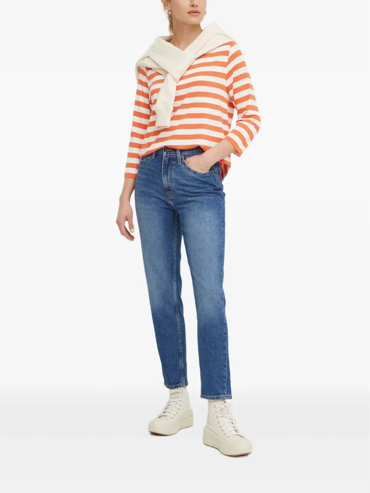 Levi's 80年代モムファイブポケットジーンズ ブルー - 画像2