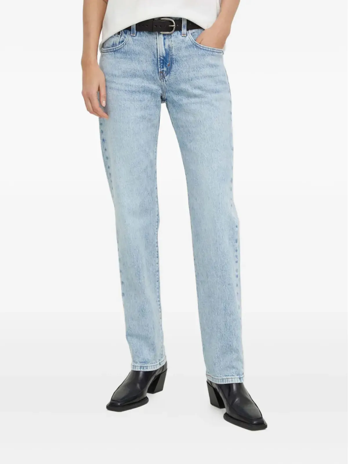 Levi's ミディ ボタン付きデニムジーンズ - 画像1