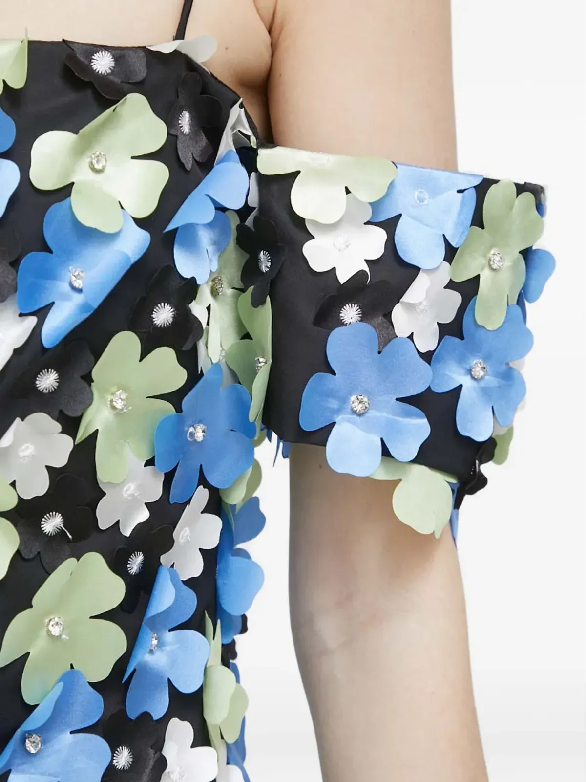 Stine Goya 花柄装飾ミディドレス - Black - 画像5