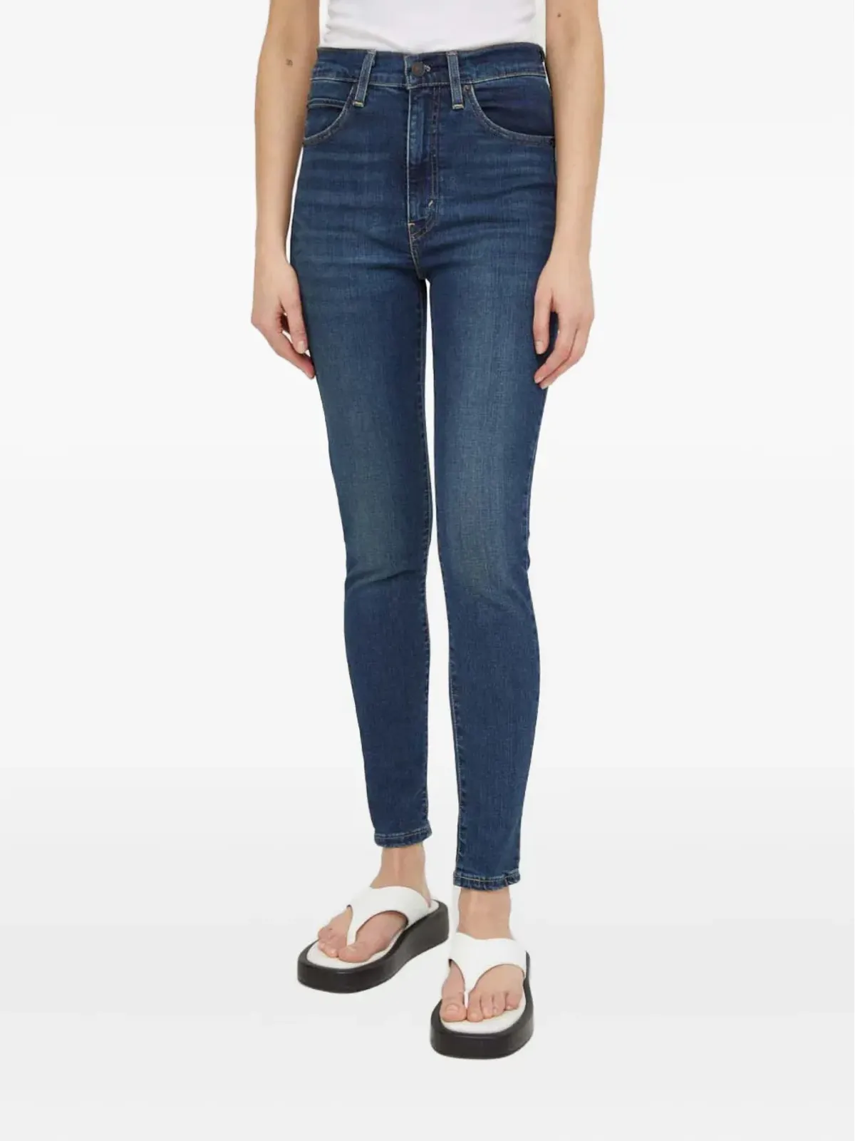 Levi's レトロハイ・スキニーデニムジーンズ - ブルー - 画像1