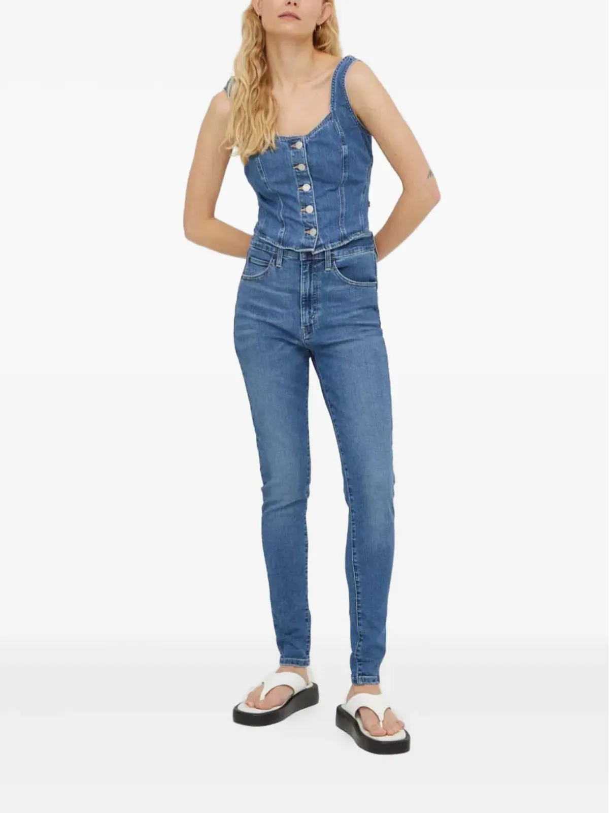 Levi's レトロハイジーンズ ブルー - 画像2